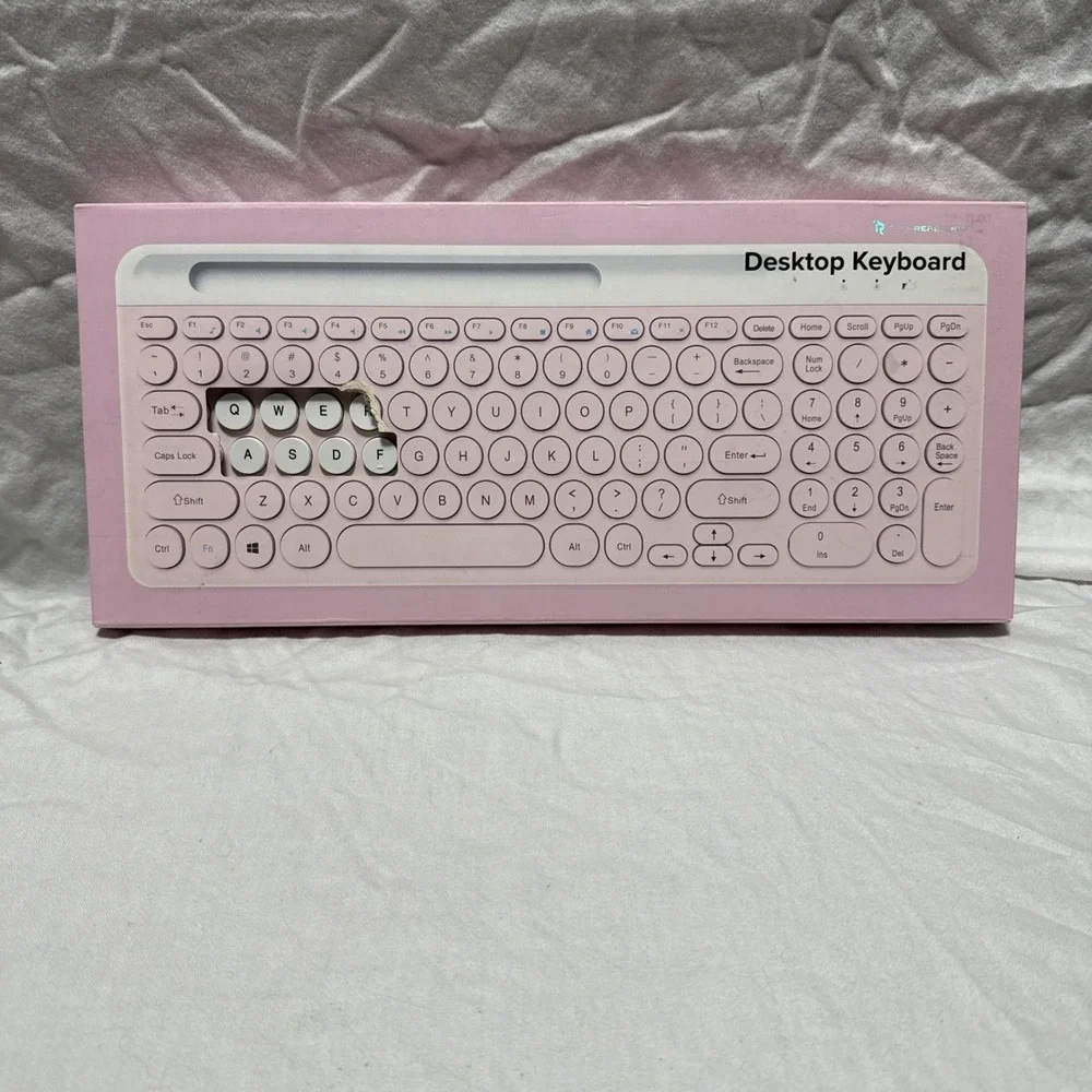 Tech Rebellion Apple/Windows 2.4GHz Wireless Desktop Keyboard From USA Pink